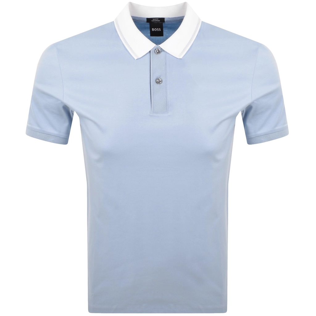 Hugo Boss BOSS H Phillipson Slim Fit Polo Pastel Blue
